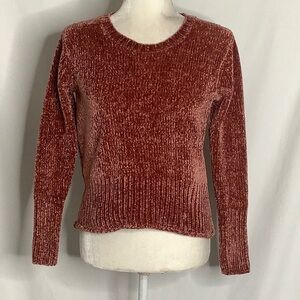 Rust Chenille Sweater Size S